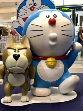 Doraemon ürünleri KLIA2 'deki Doraemon Açılır Dükkanında satıldı