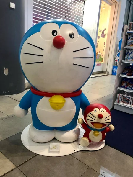 在Klia2的Doraemon Pop Up商店出售的Doraemon商品种类 — 图库照片