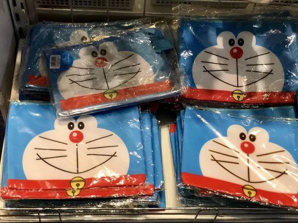 Doraemon Ürünleri Klia2 Deki Doraemon Açılır Dükkanında Satıldı — Stok fotoğraf