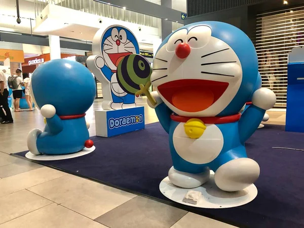 在Klia2的Doraemon Pop Up商店出售的Doraemon商品种类 — 图库照片