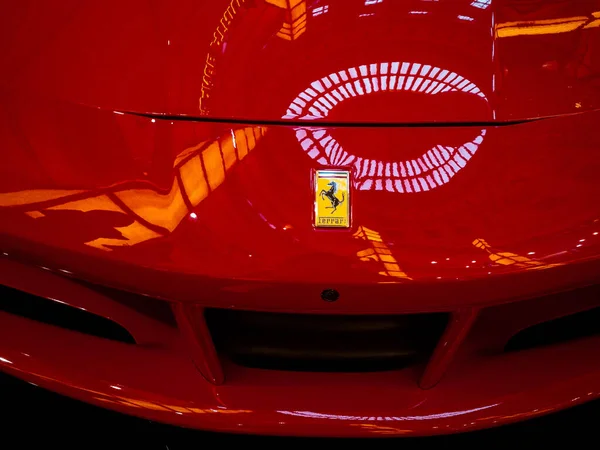 Zamknięte Ujęcie Ferrari 488 Gtb — Zdjęcie stockowe