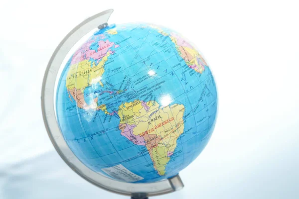 World Globe Isolated White Background — Stock Photo, Image