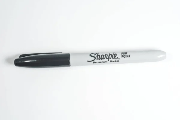 Sharpie Permanentny Długopis Wyizolowany Białym Tle — Zdjęcie stockowe
