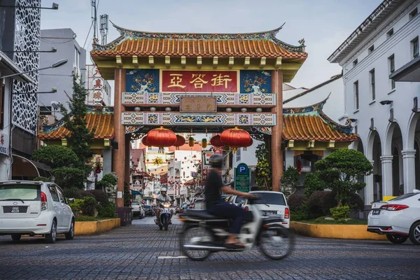 Carpenter Street One Oldest Iconic Street Kuching Malaysia — Stock Photo, Image