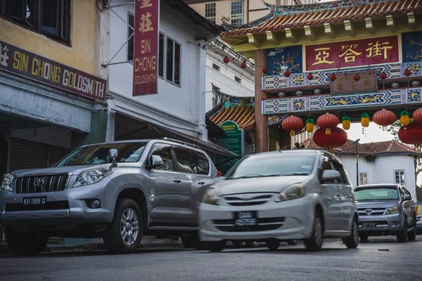 Carpenter Street One Oldest Iconic Street Kuching Malaysia — Stock Photo, Image