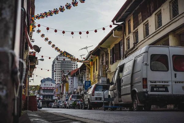 Carpenter Street One Oldest Iconic Street Kuching Malaysia — Stock Photo, Image