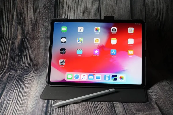 Ipad Pro 2018 Pouces Avec Apple Pencil Ipad Pro Est — Photo