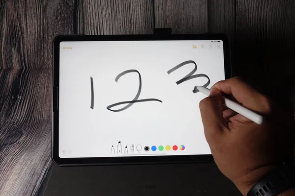 Ipad Pro 2018 Pouces Avec Apple Pencil Ipad Pro Est — Photo