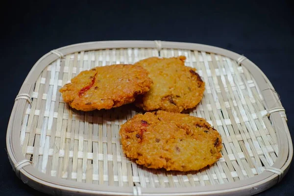 Vada Vadai Vadei Tradicionális Dél Indiai Étel Forró Fűszeres Fritterek — Stock Fotó