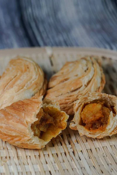 Curry Puff Localmente Conhecido Como Karipap Malásia — Fotografia de Stock