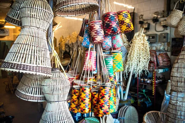 Sarawak Traditionelles Handwerk Normalerweise Den Geschäften Entlang Der Main Bazaar — Stockfoto