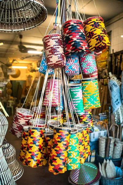 Sarawak Traditional Handicraft Usually Sold Shops Main Bazaar Street Kuching — Stock Photo, Image