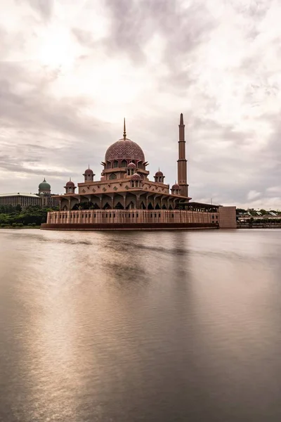 Mesquita Putra Malaio Masjid Putra Principal Mesquita Putrajaya Malásia Construção — Fotografia de Stock