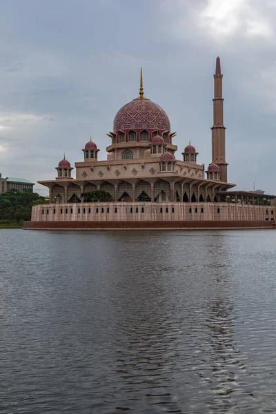 Putra Mecset Malay Masjid Putra Mecset Putrajaya Malajzia Mecset Építése — Stock Fotó