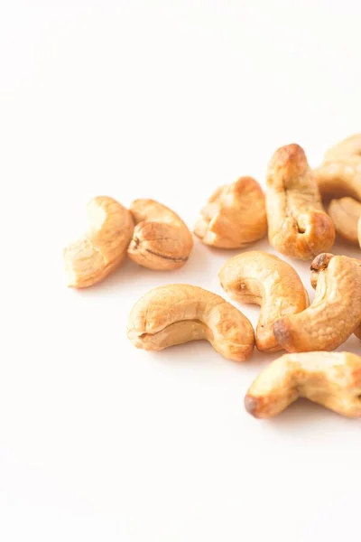Cashew Nuts Isolated White — Stock Photo, Image