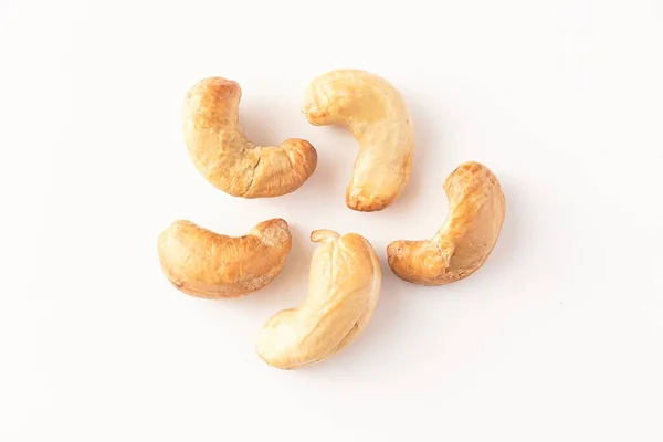 Cashew Nuts Isolated White — Stock Photo, Image
