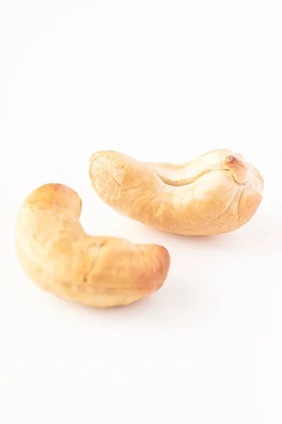 Cashewnötter Isolerade Mot Vitt — Stockfoto