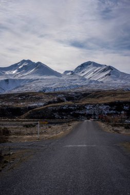 Somers Dağı 'nın manzarası, Güney Adası, Yeni Zelanda