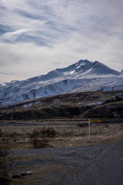 Somers Dağı 'nın manzarası, Güney Adası, Yeni Zelanda