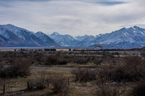 Vista Panorámica Del Monte Somers Isla Sur Nueva Zelanda — Foto de Stock