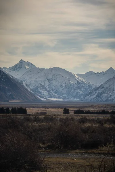 Vista Panorámica Del Monte Somers Isla Sur Nueva Zelanda — Foto de Stock