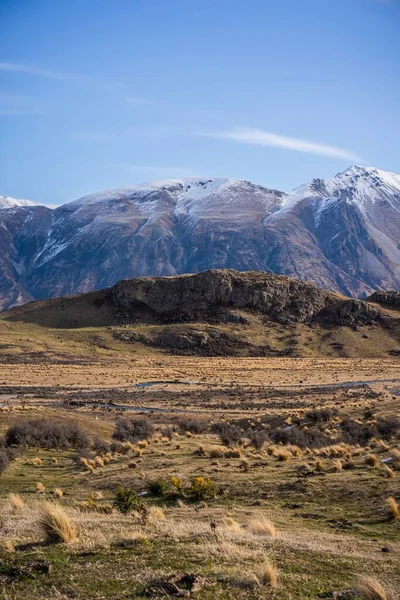 Mount Sunday Yeni Zelanda Nın Manzarası Mount Sunday Yüzüklerin Efendisi — Stok fotoğraf