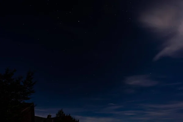 Noche Estrellada Con Vía Láctea Parque Nacional Aoraki Isla Sur — Foto de Stock