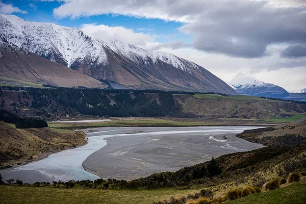 Сценический Вид Ущелье Ракая Новая Зеландия Фоне Горы Хатт — стоковое фото