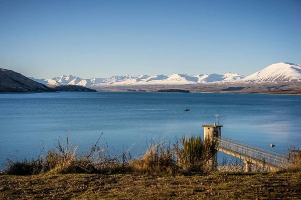Γραφική Άποψη Της Λίμνης Tekapo South Island Νέα Ζηλανδία — Φωτογραφία Αρχείου