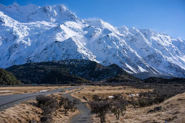 Γραφική Άποψη Του Όρους Cook Aoraki South Island Νέα Ζηλανδία — Φωτογραφία Αρχείου