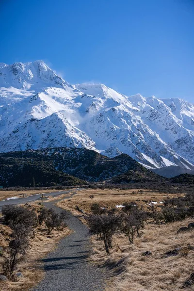 Vista Panorámica Del Monte Cook Aoraki Isla Sur Nueva Zelanda — Foto de Stock