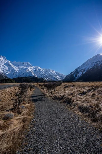 Scenic View Mount Cook Aoraki South Island New Zealand — Stock Photo, Image