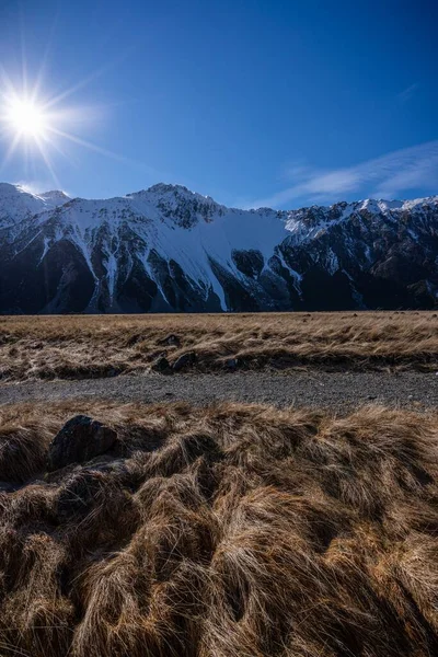 Scenic View Mount Cook Aoraki South Island New Zealand — Stock Photo, Image