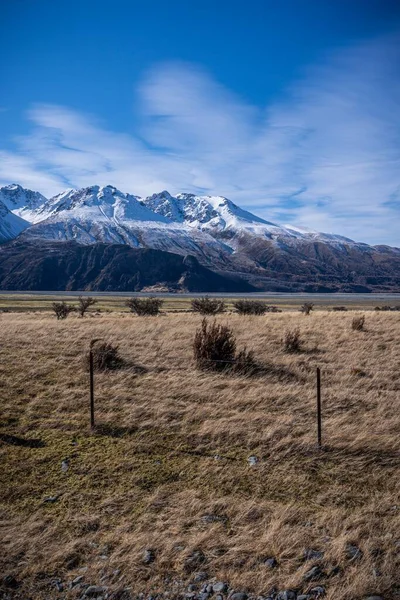 Vista Panorámica Del Monte Cook Aoraki Isla Sur Nueva Zelanda — Foto de Stock