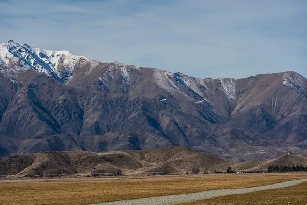 Segelfliegen Omarama Ist Eine Der Beliebtesten Aktivitäten Neuseeland — Stockfoto