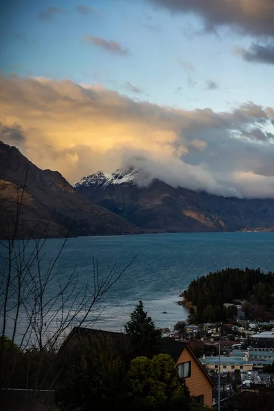Scenic View Queenstown New Zealand Sunset — Stock Photo, Image