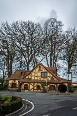 The Lord of The Rings için Yeni Zelanda Matamata 'da çekilen Hobbiton filmi.