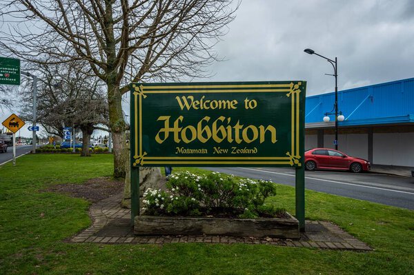 Hobbiton movie set for The Lord of The Rings in Matamata, New Zealand