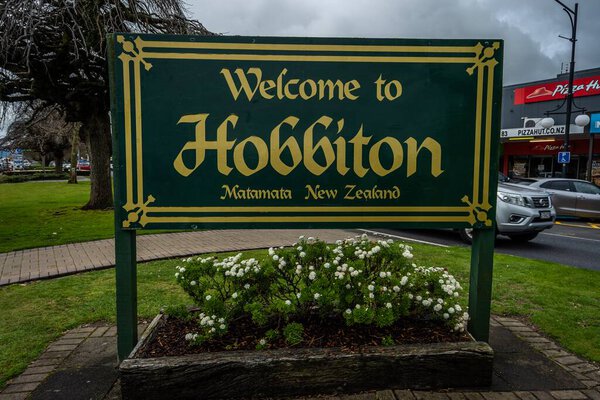 Hobbiton movie set for The Lord of The Rings in Matamata, New Zealand