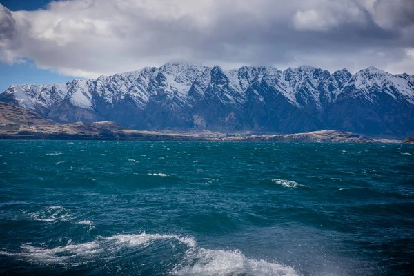 Naturskön Utsikt Över Sjön Wakatipu Queenstown Nya Zeeland — Stockfoto