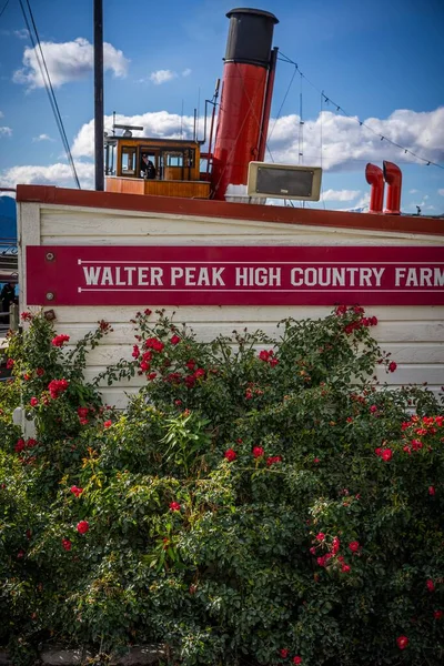 Signalisation Walter Peak High Country Farm Nouvelle Zélande — Photo