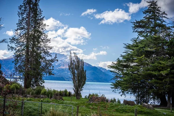 Widok Jezioro Wakatipu Queenstown Nowa Zelandia — Zdjęcie stockowe