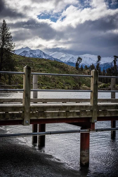 Widok Jezioro Wakatipu Queenstown Nowa Zelandia — Zdjęcie stockowe