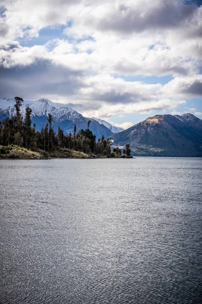 Vista Panorâmica Lago Wakatipu Queenstown Nova Zelândia — Fotografia de Stock