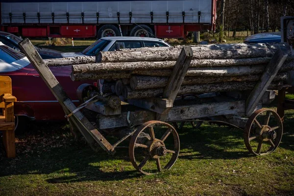 Les Vieux Bâtiments Les Voitures Burkes Pass Ville Patrimoine Nouvelle — Photo