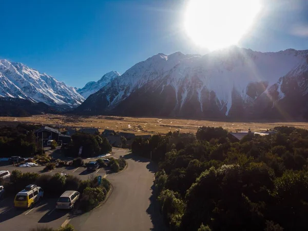 Szenische Luftaufnahme Von Aoraki Cook Südinsel Neuseeland — Stockfoto