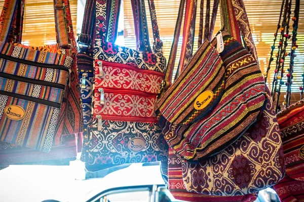 Sarawak Artesanato Tradicional Normalmente Vendido Nas Lojas Longo Main Bazaar — Fotografia de Stock