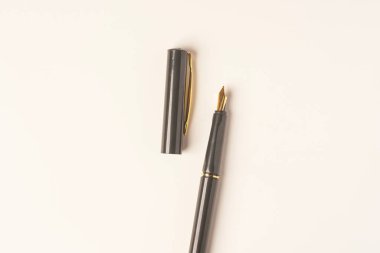 Kaligrafi kalemi beyaz arkaplanda izole edildi