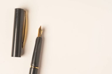 Kaligrafi kalemi beyaz arkaplanda izole edildi