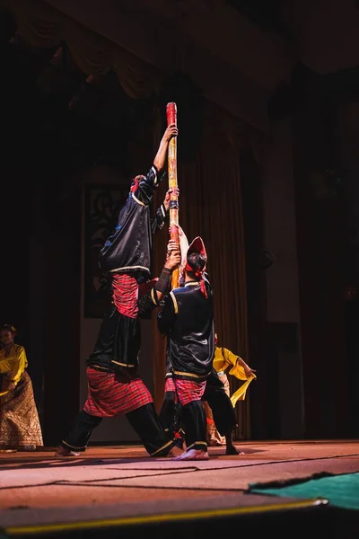 Danza Tradicional Sarawakian Melanau People Una Las Éticas Locales Sarawak — Foto de Stock